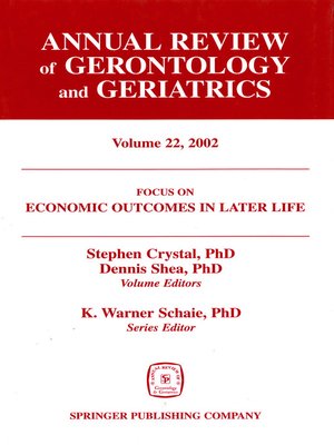 cover image of Annual Review of Gerontology and Geriatrics, Volume 22, 2002